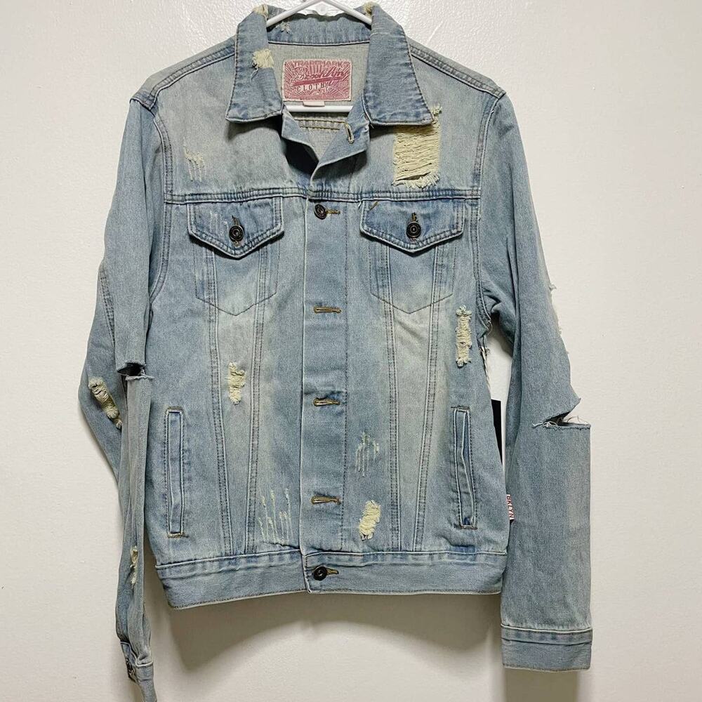 (W) New! Brooklyn Cloth Distressed Denim Jacket